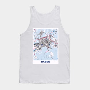 Daegu - South Korean MilkTea City Map Tank Top